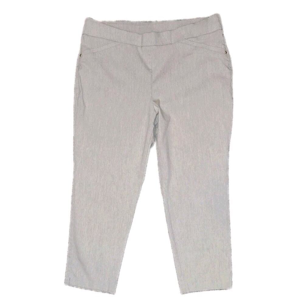Briggs 16P Petite Khaki Dress Pants - Millennium Pull-On Tummy Control Trousers
